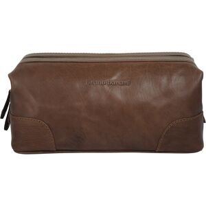 Bruno Banani Kulturbeutel, echt Leder braun  B/H/T: 24 cm x 13 cm x 12 cm   onesize