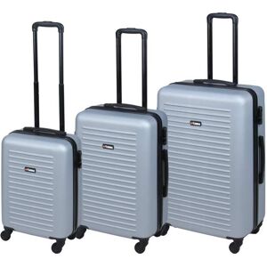 KOOR Koffer »3-teiligt«, 4 Rollen Hellblau  32 l