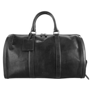 X-Zone Reisetasche, echt Leder schwarz  B/H/T: 55 cm x 32 cm x 30 cm   onesize