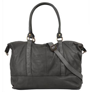 Samantha Look Reisetasche, echt Leder, Made in Italy grau  B/H/T: 42 cm x 30 cm x 15 cm   onesize