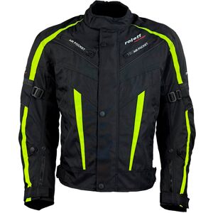 roleff Motorradjacke, 4 Taschen schwarz-neongelb  S