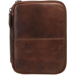 X-Zone Kulturbeutel, echt Leder cognac  B/H/T: 23 cm x 17 cm x 7 cm   onesize