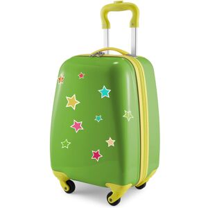 Hauptstadtkoffer Kinderkoffer »For Kids, Sterne«, 4 Rollen, Kinderreisegepäck... Apfelgrün/Sterne Größe B/H/T: 30 cm x 47 cm x 22 cm   24 l