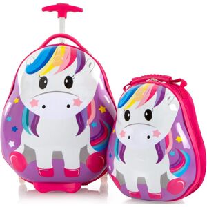 Heys Kinderkoffer »Travel Tots, 46 cm, Einhorn«, (Set, 2 St.), 2 Rollen,... Einhorn Größe B/H/T: 34 cm x 46 cm x 23 cm   14 l