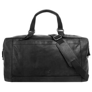 Sansibar Reisetasche, echt Leder schwarz Größe B/H/T: 47 cm x 26 cm x 24 cm   onesize