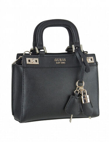 Guess Damenhandtache Satchel «Katey», schwarz