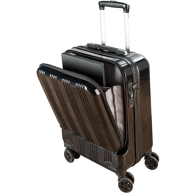 Xcase Handgepäck-Trolley mit Laptop-Fach, Powerbank-Anschluss, TSA, 30 l