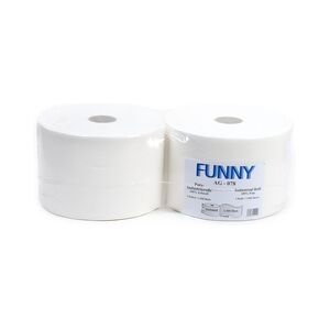 Funny Putztuchrolle, 2-lg., Ø 32,6 cm, 22x33 cm, Zellstoff, weiß, 2 Rollen