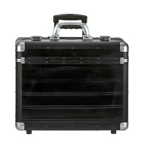 Alumaxx Pilotenkoffer Trolley Business Koffer Aktenkoffer Rollen schwarz 45166