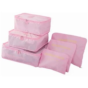 Tech of sweden Pink 6stk Stuff til kufferter Pink one size