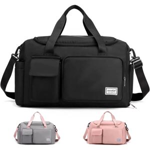 Heyone Stor kapacitet Sport Travel Duffle Bag Gymnastiktaske til kvinder, Weekendtaske bæretaske til fly, med våd taske, til svømning, fitnesscenter, sport, rejse
