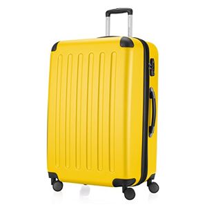 Hauptstadtkoffer Spree hard shell suitcase, trolley suitcase, travel suitcase, 4 double wheels, yellow, 75 cm Koffer