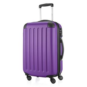 Hauptstadtkoffer Spree hard shell suitcase, trolley suitcase, travel suitcase, 4 double wheels, aubergine, 55 cm Handgepäck