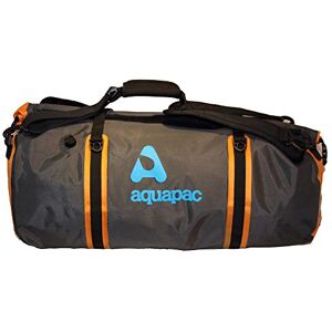 Aquapac Upano Waterproof Travel Duffel Bag, 71 cm, 70 L, Multi-Coloured (Grey/Black/Orange)