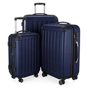 Hauptstadtkoffer Spree Hard Shell Suitcase, Trolley Suitcase, Travel Suitcase, 4 Double Wheels, darkblue
