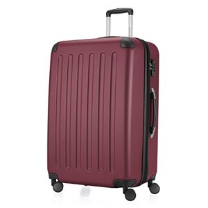 Hauptstadtkoffer Spree hard shell suitcase, trolley suitcase, travel suitcase, 4 double wheels, burgundy, 75 cm Koffer