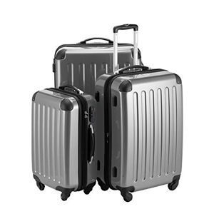 Hauptstadtkoffer Alex Set of 3 Hard-side Luggages Trolley Suitces Expandable, (S, M & L), silver