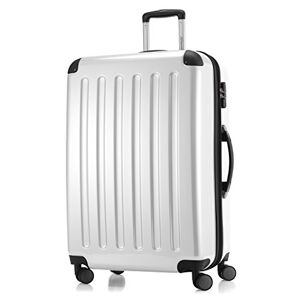 Hauptstadtkoffer Alex Luggage Suitcase Hardside Spinner Trolley 4 Wheel Expandable, 75cm, white