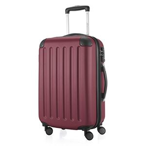Hauptstadtkoffer Spree hard shell suitcase, trolley suitcase, travel suitcase, 4 double wheels, burgundy, 55 cm Handgepäck