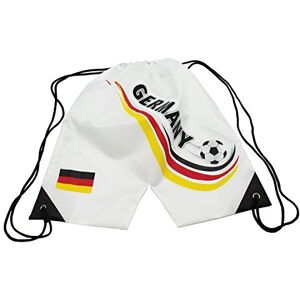 Idena Trouser-Shaped Germany Sports Bag Gym Bag approx. 39 x 36 cm, White