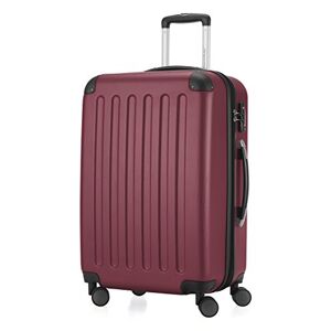 Hauptstadtkoffer Spree hard shell suitcase, trolley suitcase, travel suitcase, 4 double wheels, burgundy, 65 cm Koffer