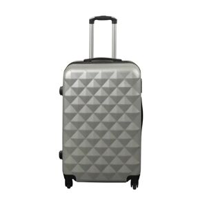Borg Living Kuffert - Hardcase - Str. Medium - Diamant grå - Smart billig rejsekuffert