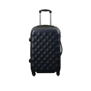 Borg Living Kabinekuffert - Hardcase letvægt kuffert med 4 hjul - Diamant mørkeblå