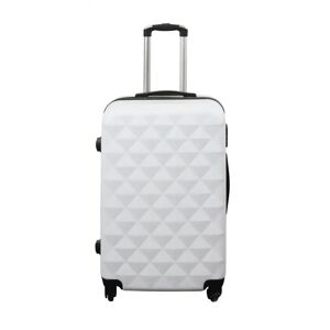 Borg Living Kuffert tilbud - Hardcase - Str. Medium - Diamant hvid - Smart rejsekuffert