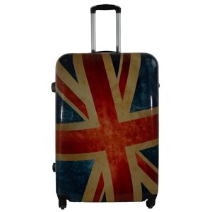 Borg Living Stor kuffert - Hardcase kuffert med motiv - Union Jack - Eksklusiv letvægt kuffert