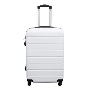 Borg Living Kuffert - Hardcase kuffert - Str. Medium - Hvid - Praktisk rejsekuffert