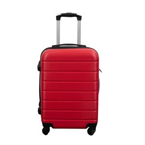 Borg Living Kabinekuffert - Hardcase letvægt kuffert - Str. lille - Rød Strib