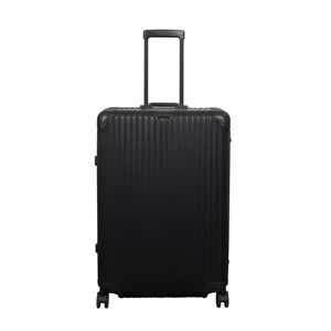 Borg Living Aluminiums kuffert - Sort - LARGE - Luksuriøs rejsekuffert med TSA lås