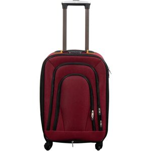 Borg Living Kabinekuffert - Softcase - Kraftigt nylon - Rød trolley kuffert