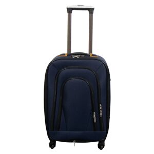Borg Living Kabinekuffert - Softcase - Kraftigt nylon - Blå trolley kuffert