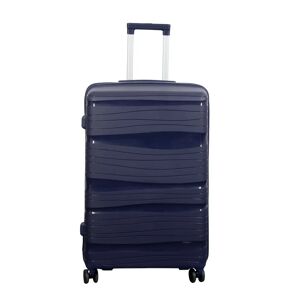 Borg Living Stor kuffert - Waves blå - Letvægts kuffert i Polypropylen - Smart rejsekuffert