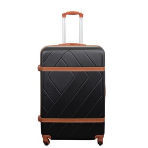 Borg Living Stor kuffert - Retro sort - Hardcase kuffert - Smart rejsekuffert