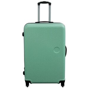 Borg Living Stor kuffert - Pastel grønne cirkler - Hard case kuffert - Billig smart rejsekuffert