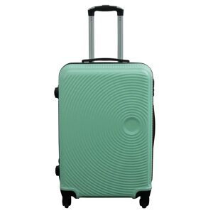 Borg Living Kuffert - Str. Medium - Hard case kuffert - Pastel grønne cirkler - Smart billig rejsekuffert