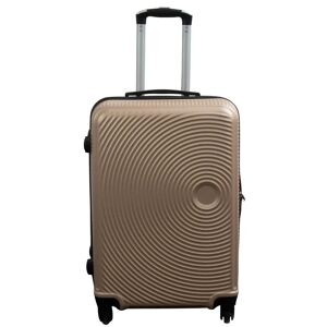 Borg Living Kuffert - Str. Medium - Hard case kuffert - Guld cirkler - Smart billig rejsekuffert