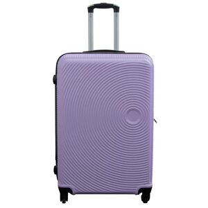 Borg Living Stor kuffert - Lyslilla cirkler - Hard case kuffert - Billig smart rejsekuffert