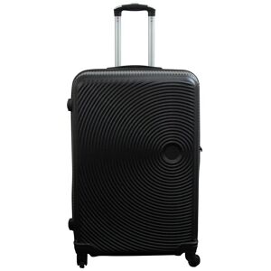 Borg Living Stor kuffert - Sorte cirkler - Hard case kuffert - Billig smart rejsekuffert