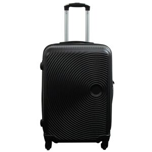 Borg Living Kuffert - Str. Medium - Hard case kuffert - Sorte cirkler - Smart billig rejsekuffert