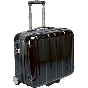 kaiserkraft Trolley Business, compartimento para portátil acolchado y extraíble, negro