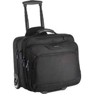 kaiserkraft Trolley Business, compartimento para efectos personales, 2 correas, negro