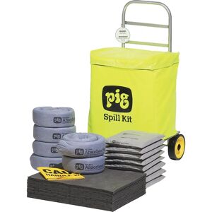 PIG Kit de emergencia en trolley, modelo universal, absorbe 58,3 l