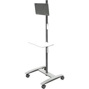 Dataflex Carro tipo trolley VIEWMATE COMBO AV, para una pantalla, plateado