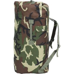 vidaXL Bolso de lona estilo militar 85 L camuflaje