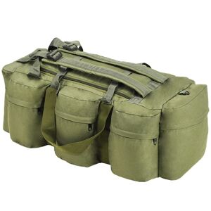 vidaXL Bolso de lona estilo militar 3-en-1 90 L verde oliva