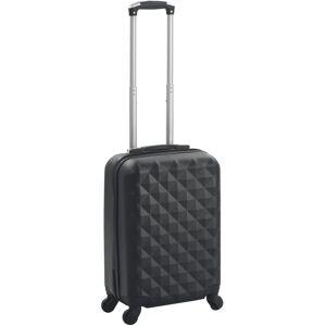 vidaXL Maleta con ruedas trolley rígida negra ABS