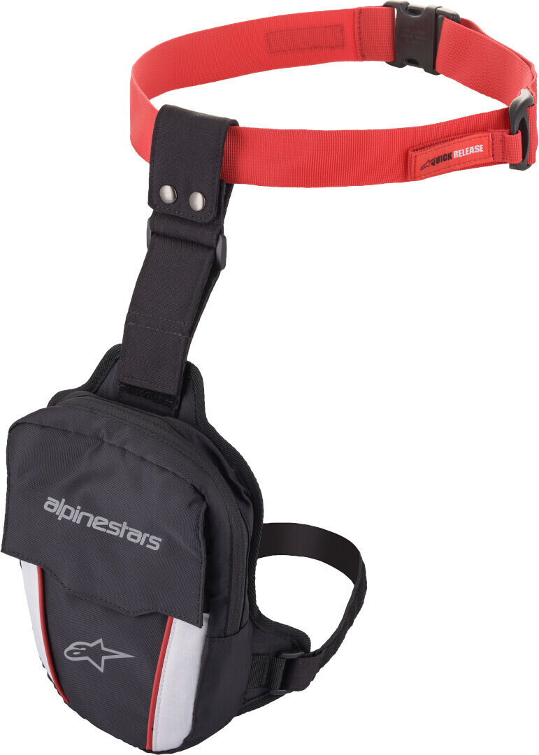 Alpinestars Access Bolsa para las piernas - Negro Rojo (un tamaño)